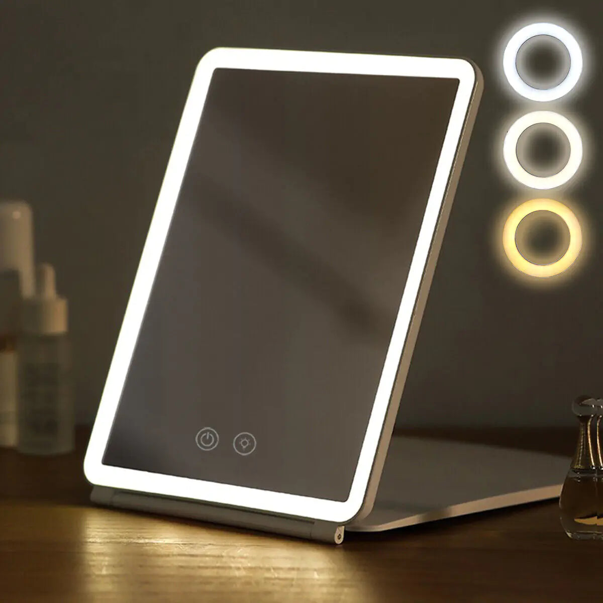 LED Touch Screen Makeup Mirror